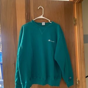 Champion unisex Teal Crewneck Sweater XL